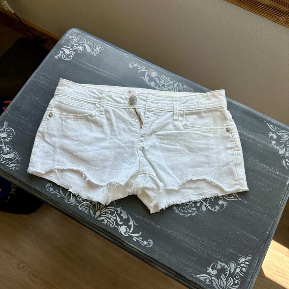 Women's White Denim Shorts